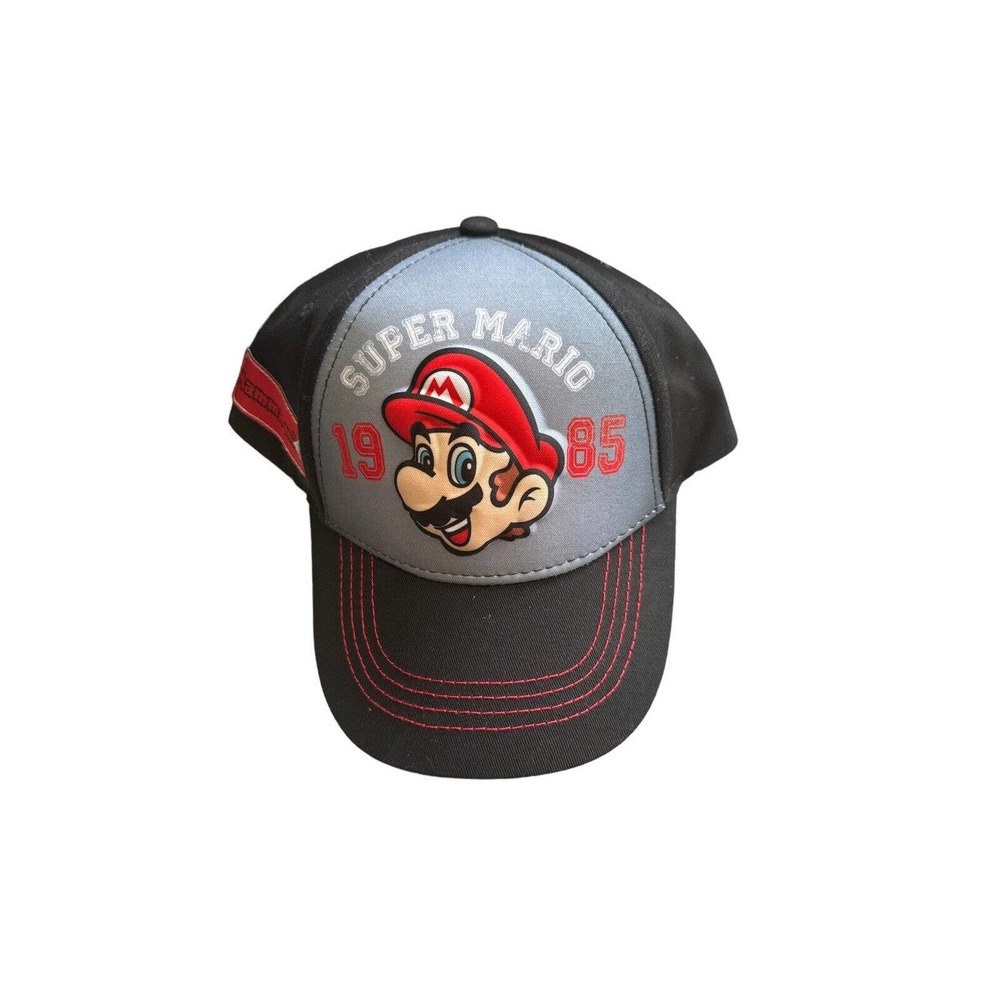 NWT Nintendo Super Mario 1985 Mama Mia! Youth 3D Pop Cap Adjustable Baseball Hat
